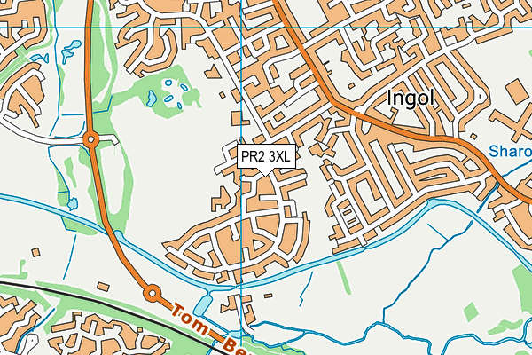 PR2 3XL map - OS VectorMap District (Ordnance Survey)