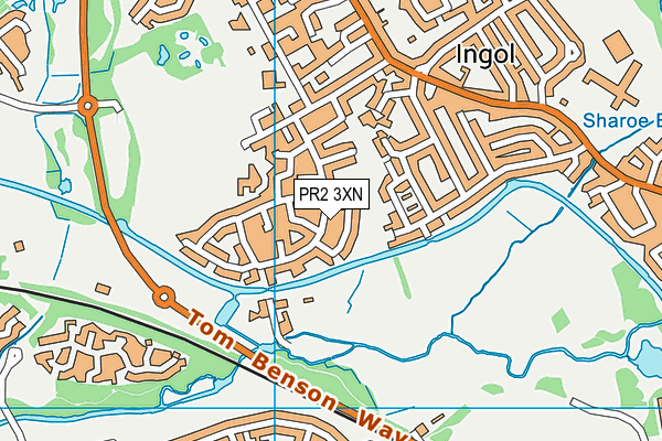 PR2 3XN map - OS VectorMap District (Ordnance Survey)