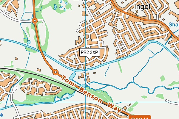 PR2 3XP map - OS VectorMap District (Ordnance Survey)