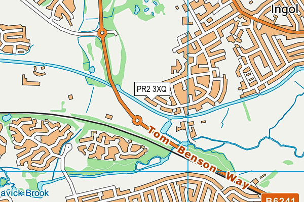 PR2 3XQ map - OS VectorMap District (Ordnance Survey)