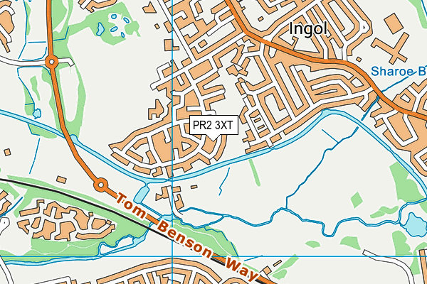PR2 3XT map - OS VectorMap District (Ordnance Survey)
