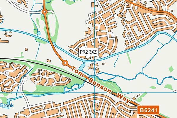 PR2 3XZ map - OS VectorMap District (Ordnance Survey)