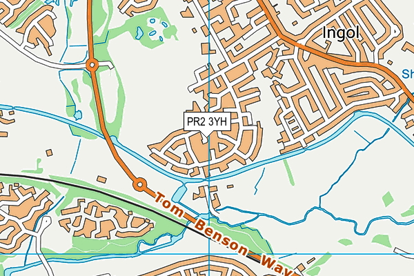 PR2 3YH map - OS VectorMap District (Ordnance Survey)