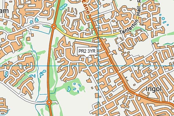 PR2 3YR map - OS VectorMap District (Ordnance Survey)