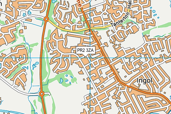 PR2 3ZA map - OS VectorMap District (Ordnance Survey)