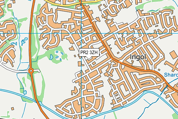PR2 3ZH map - OS VectorMap District (Ordnance Survey)