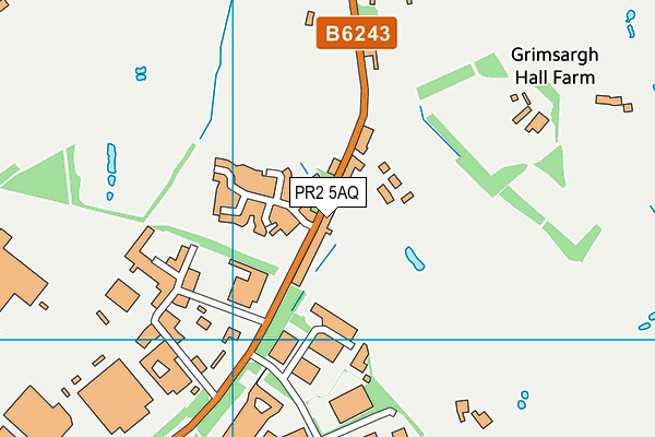 PR2 5AQ map - OS VectorMap District (Ordnance Survey)