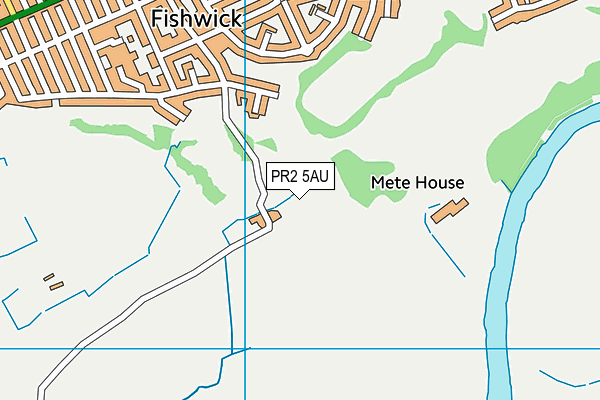 PR2 5AU map - OS VectorMap District (Ordnance Survey)