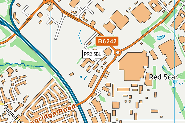 PR2 5BL map - OS VectorMap District (Ordnance Survey)
