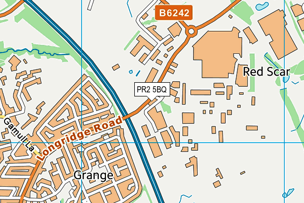 PR2 5BQ map - OS VectorMap District (Ordnance Survey)