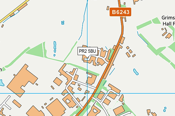 PR2 5BU map - OS VectorMap District (Ordnance Survey)