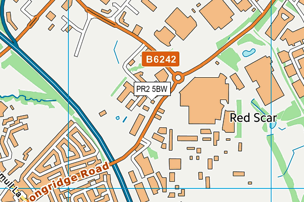 PR2 5BW map - OS VectorMap District (Ordnance Survey)