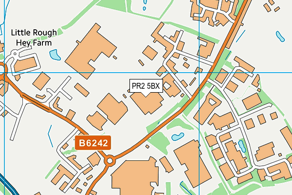 PR2 5BX map - OS VectorMap District (Ordnance Survey)