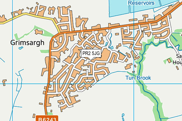 PR2 5JG map - OS VectorMap District (Ordnance Survey)