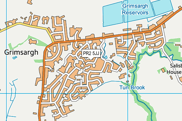 PR2 5JJ map - OS VectorMap District (Ordnance Survey)
