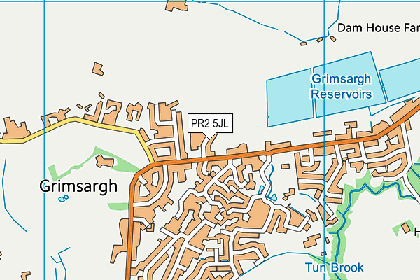 PR2 5JL map - OS VectorMap District (Ordnance Survey)
