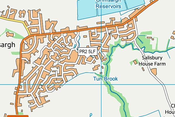 PR2 5LF map - OS VectorMap District (Ordnance Survey)
