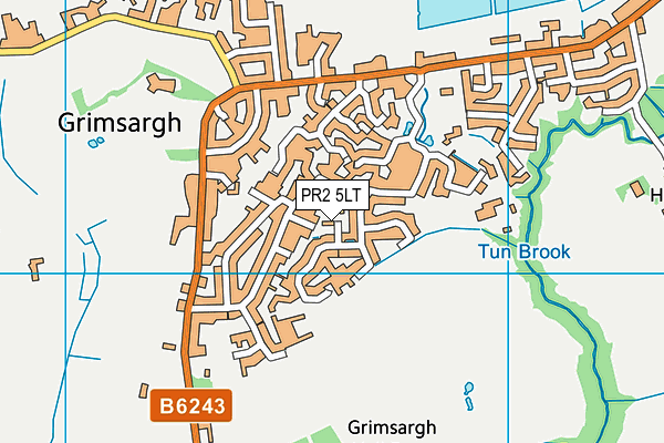 PR2 5LT map - OS VectorMap District (Ordnance Survey)