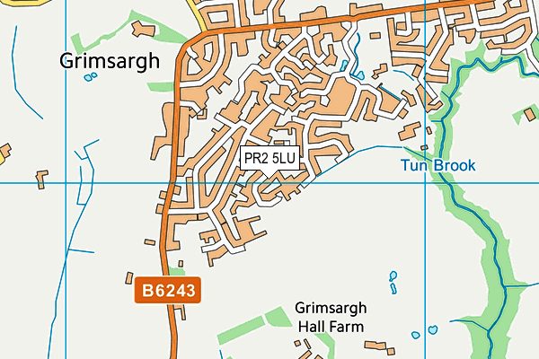 PR2 5LU map - OS VectorMap District (Ordnance Survey)