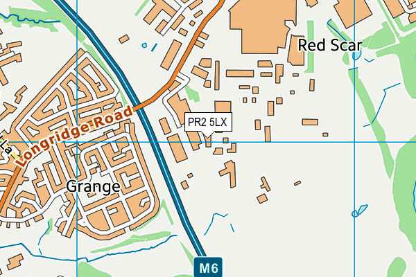 PR2 5LX map - OS VectorMap District (Ordnance Survey)