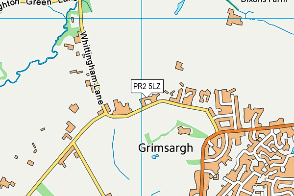 PR2 5LZ map - OS VectorMap District (Ordnance Survey)
