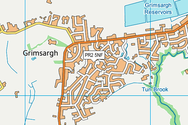PR2 5NF map - OS VectorMap District (Ordnance Survey)