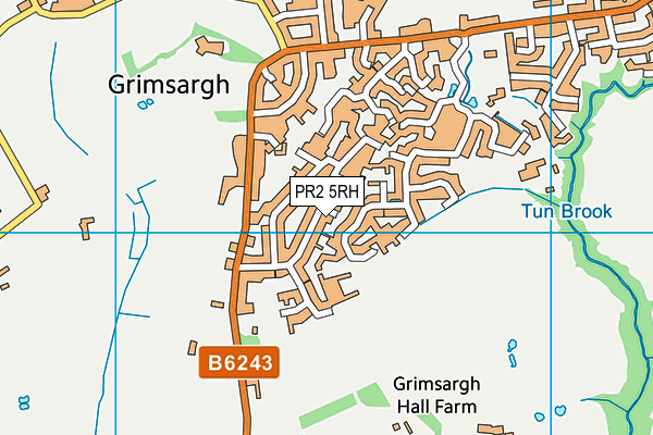 PR2 5RH map - OS VectorMap District (Ordnance Survey)