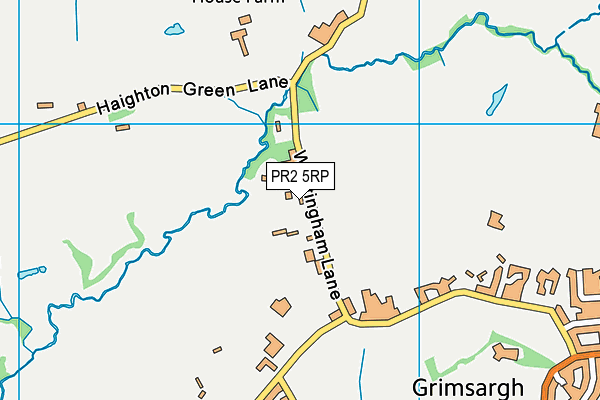 PR2 5RP map - OS VectorMap District (Ordnance Survey)