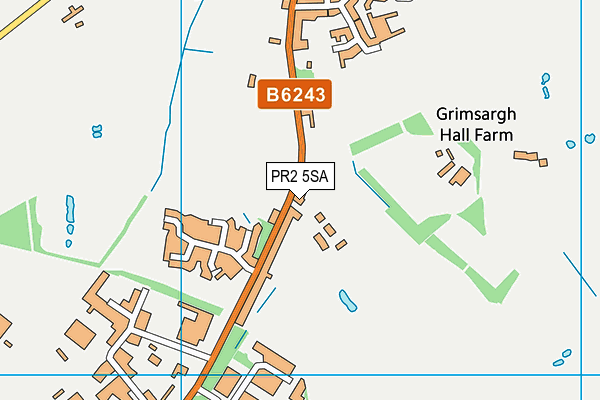 PR2 5SA map - OS VectorMap District (Ordnance Survey)