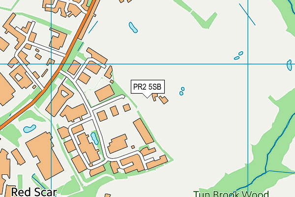 PR2 5SB map - OS VectorMap District (Ordnance Survey)