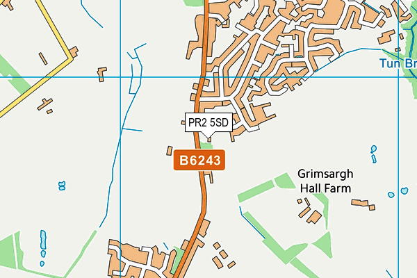 PR2 5SD map - OS VectorMap District (Ordnance Survey)