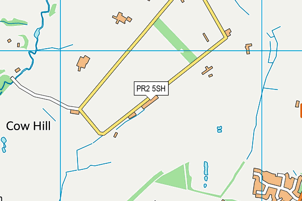 PR2 5SH map - OS VectorMap District (Ordnance Survey)