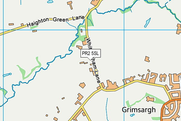 PR2 5SL map - OS VectorMap District (Ordnance Survey)