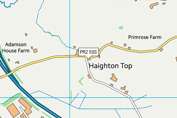 PR2 5SS map - OS VectorMap District (Ordnance Survey)