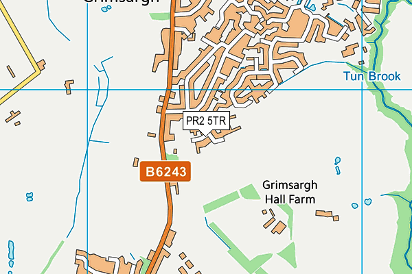 PR2 5TR map - OS VectorMap District (Ordnance Survey)