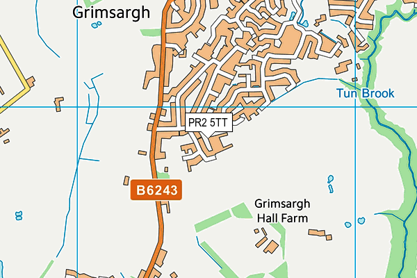 PR2 5TT map - OS VectorMap District (Ordnance Survey)