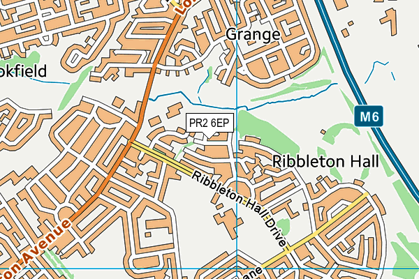 PR2 6EP map - OS VectorMap District (Ordnance Survey)