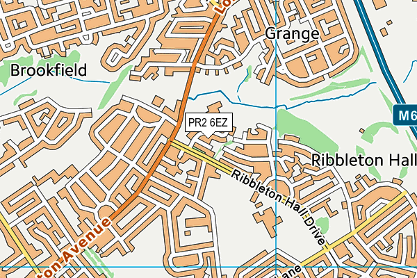 PR2 6EZ map - OS VectorMap District (Ordnance Survey)
