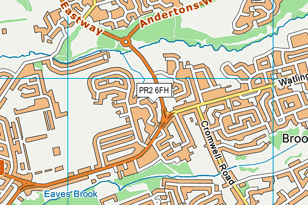 PR2 6FH map - OS VectorMap District (Ordnance Survey)