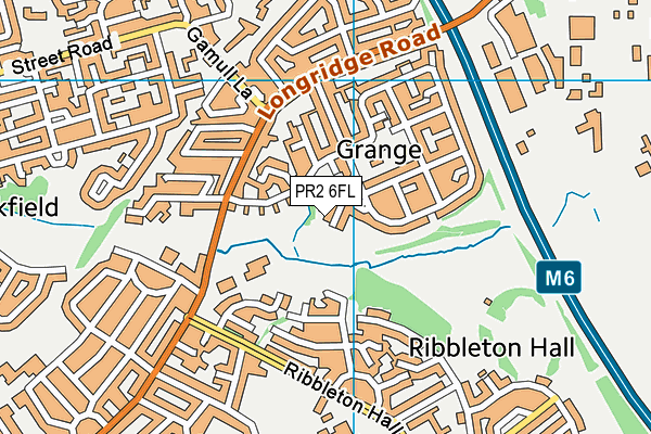 PR2 6FL map - OS VectorMap District (Ordnance Survey)