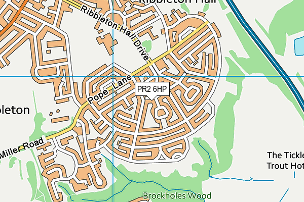 PR2 6HP map - OS VectorMap District (Ordnance Survey)