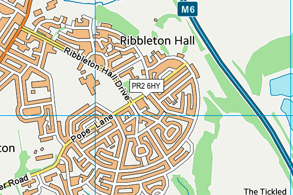 PR2 6HY map - OS VectorMap District (Ordnance Survey)