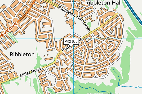PR2 6JL map - OS VectorMap District (Ordnance Survey)