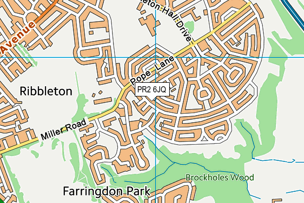 PR2 6JQ map - OS VectorMap District (Ordnance Survey)