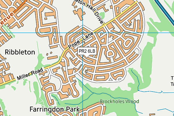 PR2 6LB map - OS VectorMap District (Ordnance Survey)