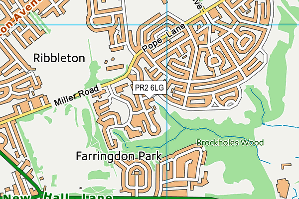 PR2 6LG map - OS VectorMap District (Ordnance Survey)