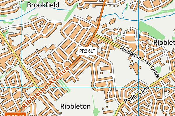 PR2 6LT map - OS VectorMap District (Ordnance Survey)