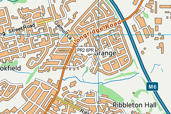 PR2 6PR map - OS VectorMap District (Ordnance Survey)