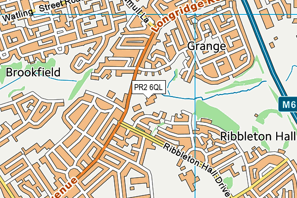 PR2 6QL map - OS VectorMap District (Ordnance Survey)