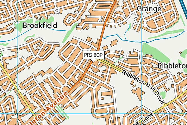 PR2 6QP map - OS VectorMap District (Ordnance Survey)